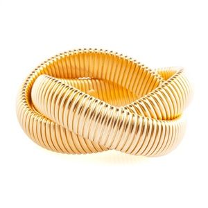 JANIS BY JANIS SAVITT Gold Twist Cobra Bracelet